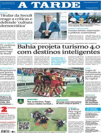 Capa do jornal A Tarde 21/08/2025