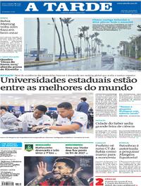 Capa do jornal A Tarde 21/10/2025