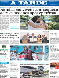 Capa do jornal A Tarde 22/05/2025