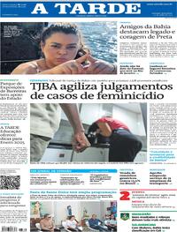 Capa do jornal A Tarde 22/07/2025