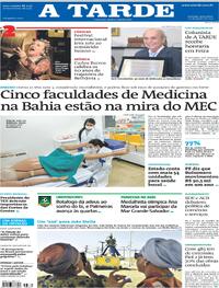 Capa do jornal A Tarde 22/08/2025