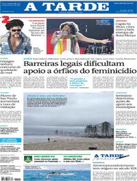 Capa do jornal A Tarde 22/11/2025