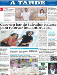 Capa do jornal A Tarde 23/09/2025
