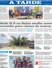 Capa do jornal A Tarde 23/10/2025