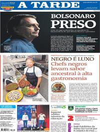 Capa do jornal A Tarde 23/11/2025
