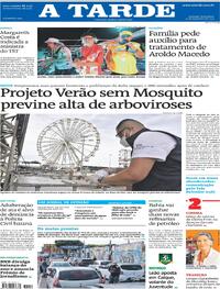 Capa do jornal A Tarde 23/12/2025