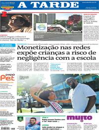 Capa do jornal A Tarde 24/08/2025