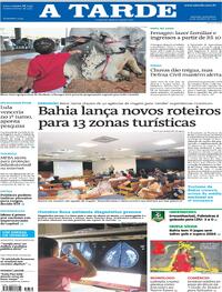 Capa do jornal A Tarde 24/10/2025