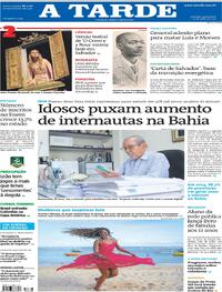 Capa do jornal A Tarde 25/07/2025