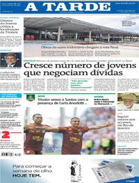 Capa do jornal A Tarde 25/08/2025