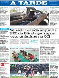 Capa do jornal A Tarde 25/09/2025