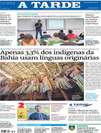 Capa do jornal A Tarde 25/10/2025