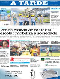 Capa do jornal A Tarde 26/05/2025