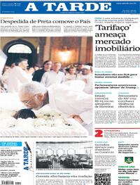 Capa do jornal A Tarde 26/07/2025