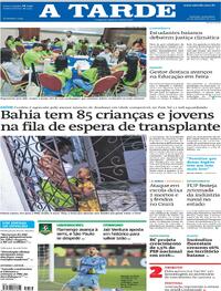 Capa do jornal A Tarde 26/09/2025