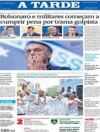 Capa do jornal A Tarde 26/11/2025