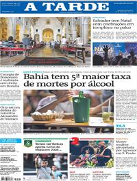 Capa do jornal A Tarde 26/12/2025