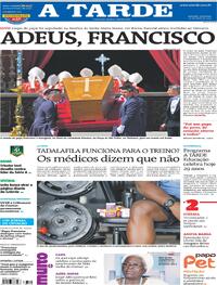 Capa do jornal A Tarde 27/04/2025