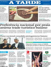 Capa do jornal A Tarde 27/11/2025