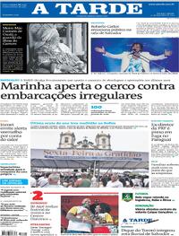 Capa do jornal A Tarde 27/12/2025