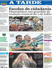 Capa do jornal A Tarde 29/06/2025