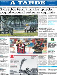 Capa do jornal A Tarde 29/08/2025