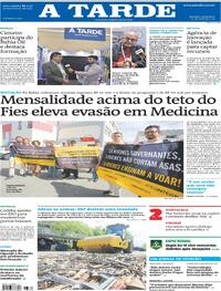 Capa do jornal A Tarde 30/05/2025