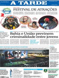 Capa do jornal A Tarde 30/08/2025