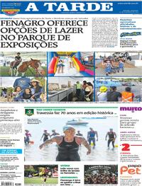Capa do jornal A Tarde 30/11/2025