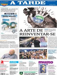 Capa do jornal A Tarde 31/08/2025