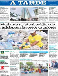 Capa do jornal A Tarde 31/10/2025