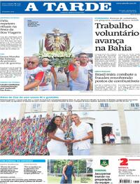 Capa do jornal A Tarde 01/01/2026
