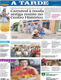 Capa do jornal A Tarde 01/02/2026
