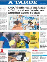 Capa do jornal A Tarde 01/04/2026