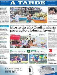 Capa do jornal A Tarde 02/02/2026