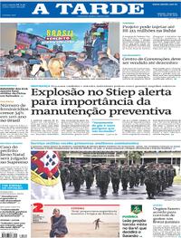 Capa do jornal A Tarde 03/03/2026