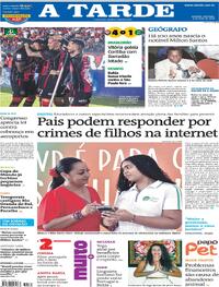 Capa do jornal A Tarde 03/05/2026