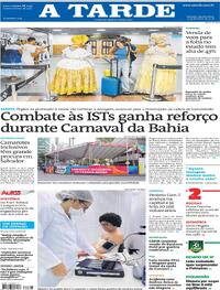 Capa do jornal A Tarde 04/02/2026