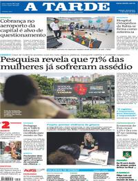 Capa do jornal A Tarde 04/03/2026