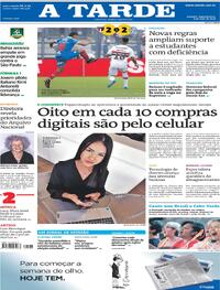 Capa do jornal A Tarde 04/05/2026