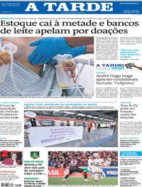 Capa do jornal A Tarde 04/08/2026