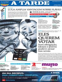 Capa Jornal A Tarde