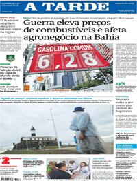 Capa do jornal A Tarde 05/03/2026
