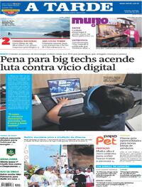 Capa do jornal A Tarde 05/04/2026