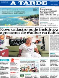 Capa do jornal A Tarde 06/05/2026