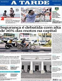 Capa do jornal A Tarde 07/04/2026
