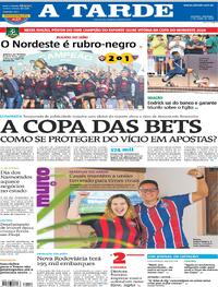 Capa do jornal A Tarde 07/06/2026