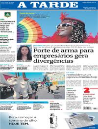 Capa Jornal A Tarde