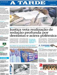 Capa do jornal A Tarde 08/08/2026