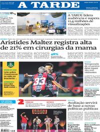 Capa Jornal A Tarde